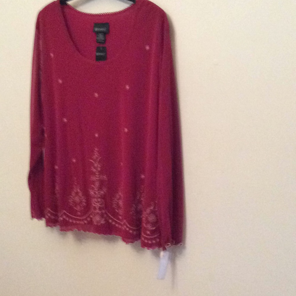 Lane Bryant Boho Romantic Fancy Dress Blouse - Picture 5 of 5